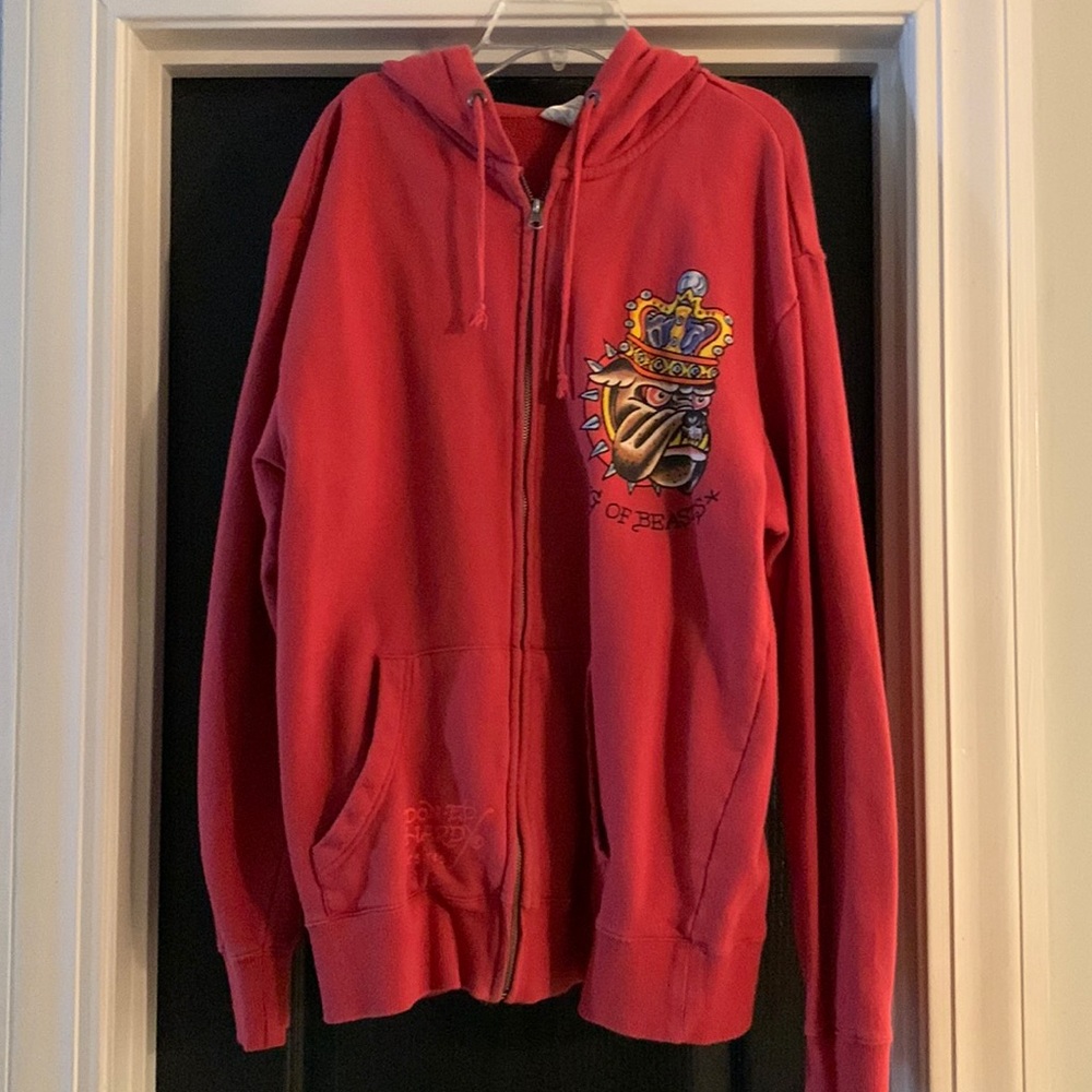 Ed Hardy zip up hoodie